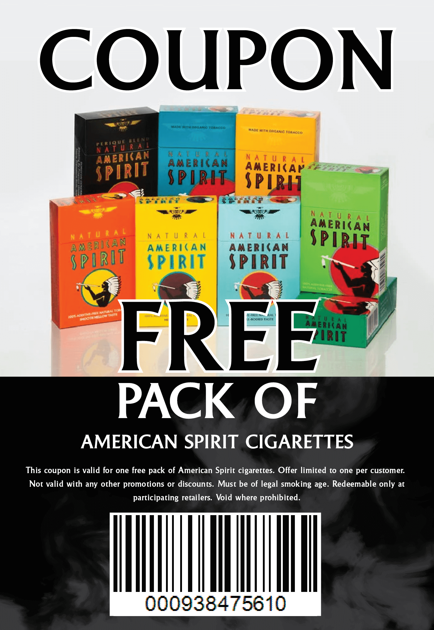 1 Free Pack Coupon